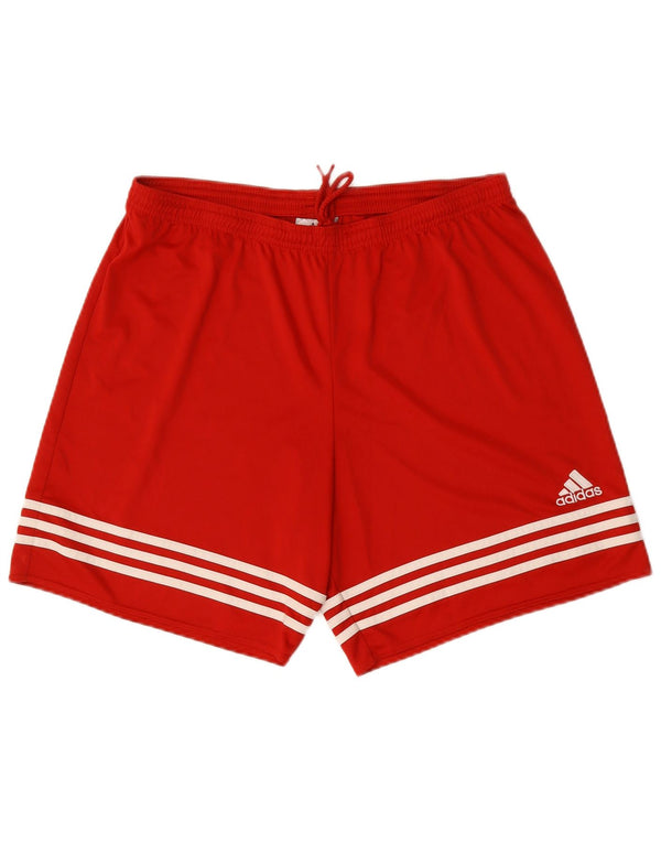 Adidas Mens Climalite Sport Shorts XL Red Polyester