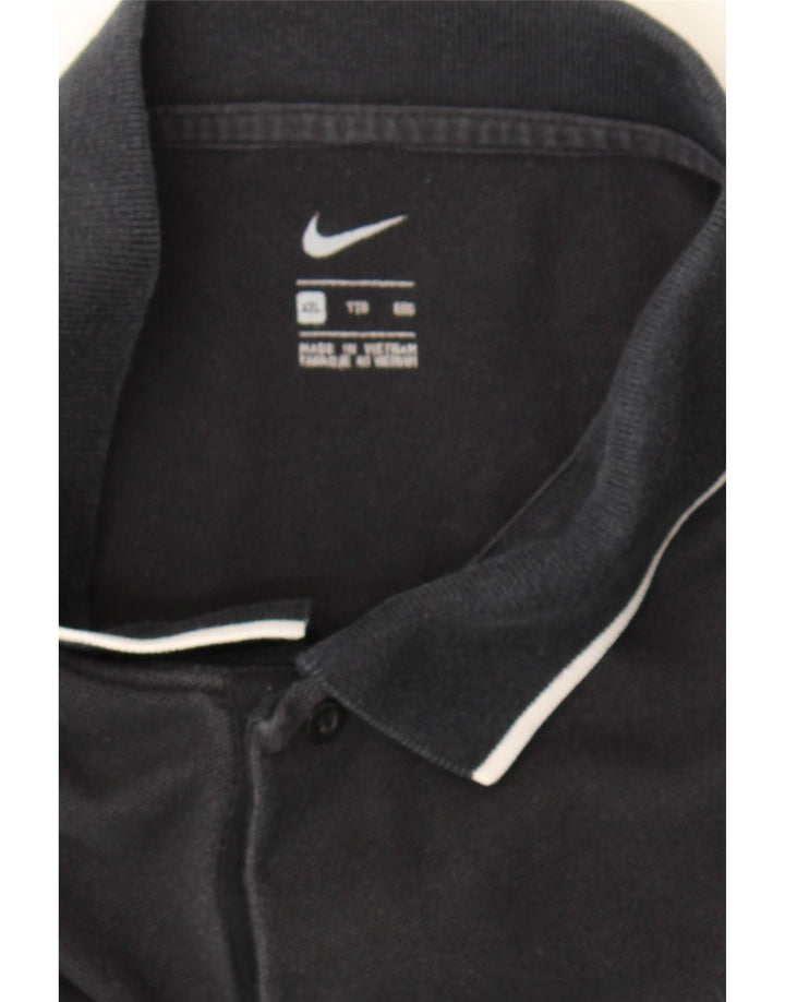 NIKE Mens Polo Shirt 2XL Black Cotton Vintage Nike and Second-Hand Nike from Messina Hembry 