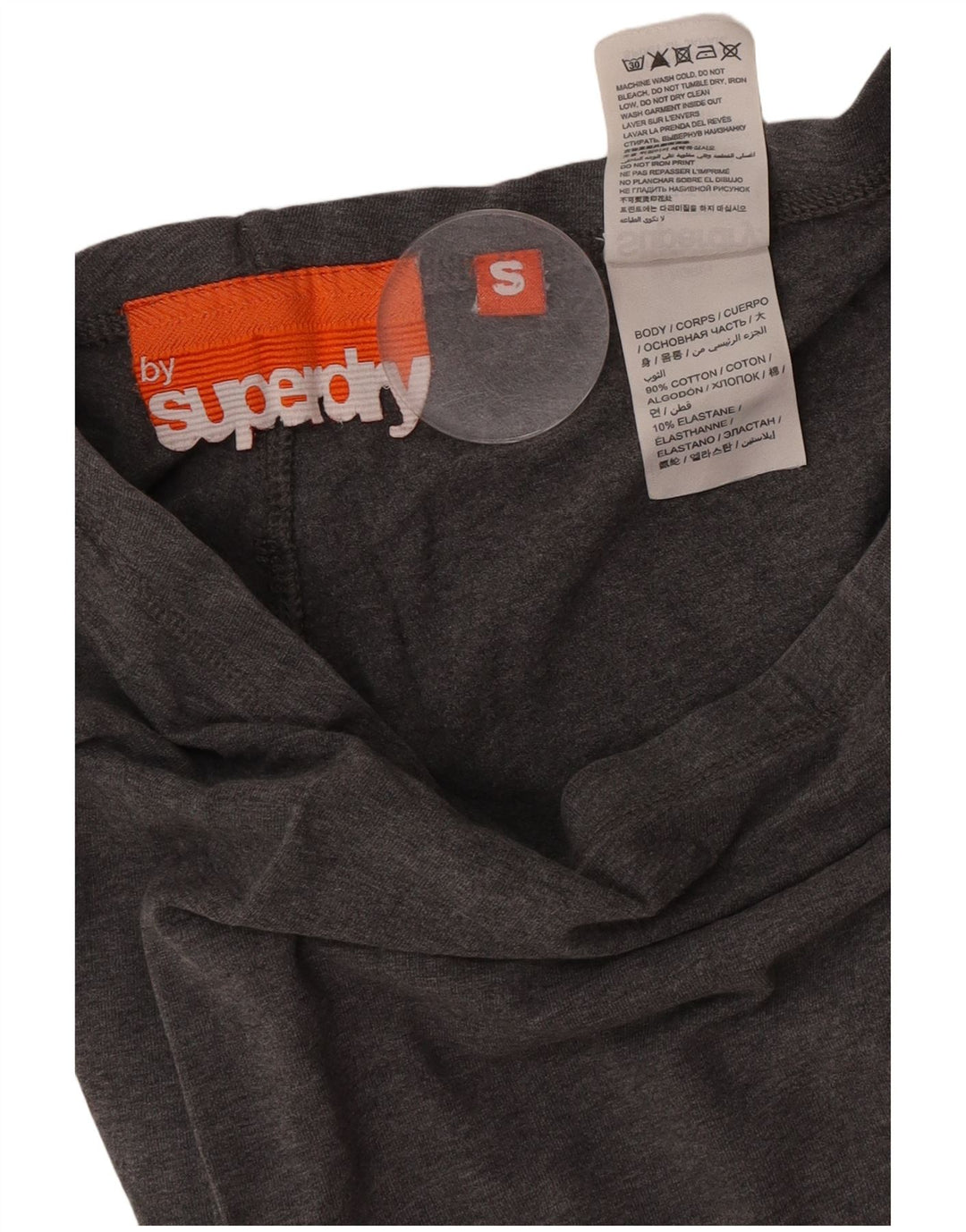 Superdry Womens Graphic Leggings UK 8 Small  Grey Cotton