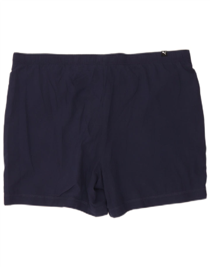 Puma Mens Sport Shorts Large Navy Blue Polyester
