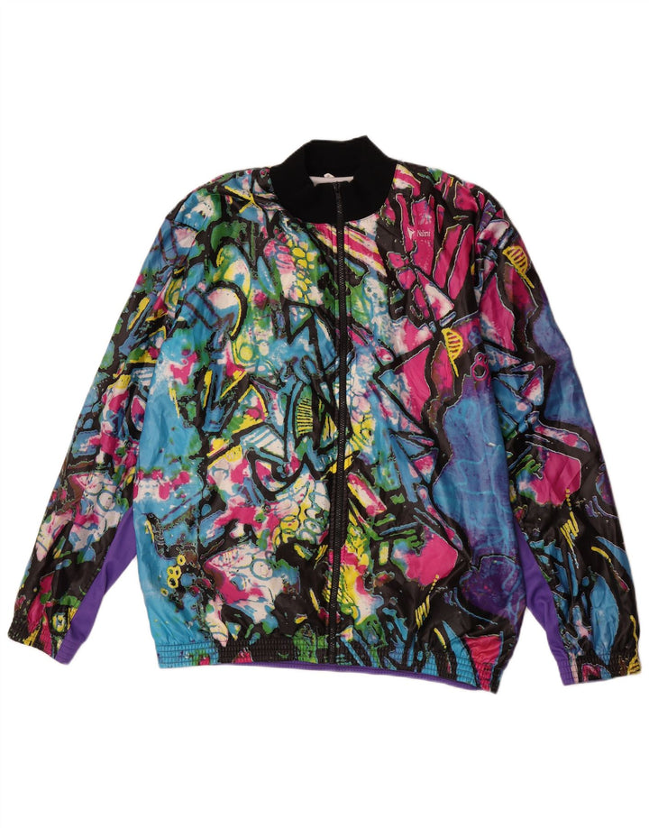 Nalini Mens Abstract Pattern Tracksuit Top Jacket XL Multicoloured