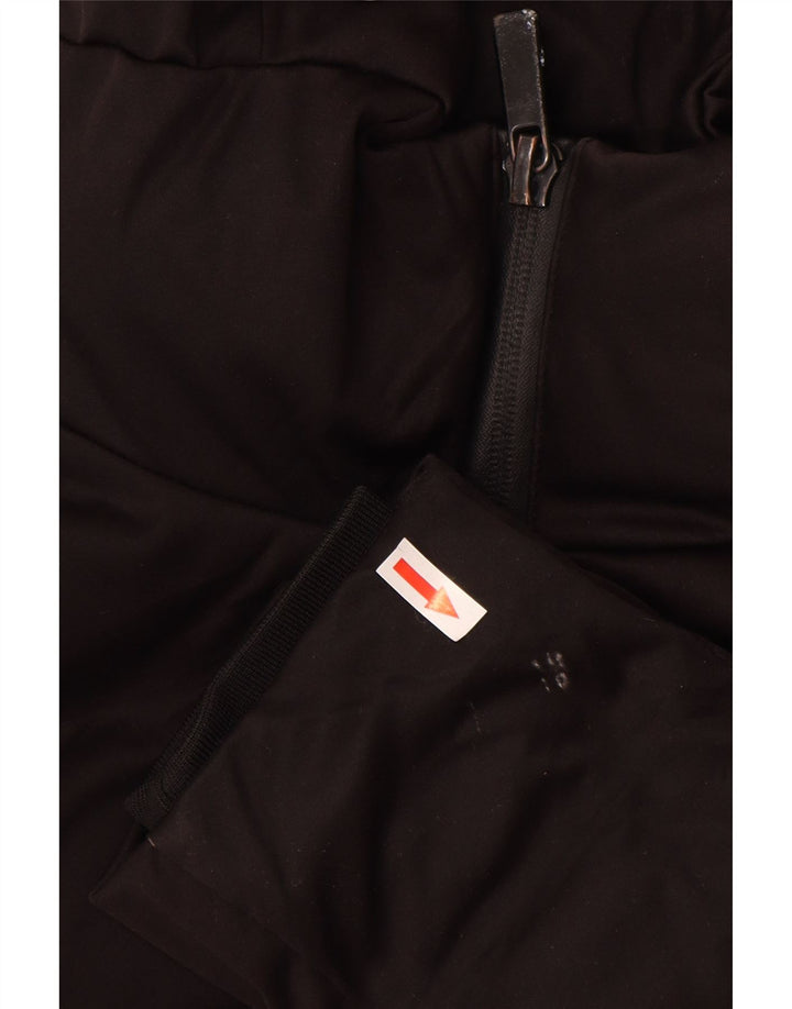 Zara Mens Hooded Padded Jacket UK 36 Small Black Polyester