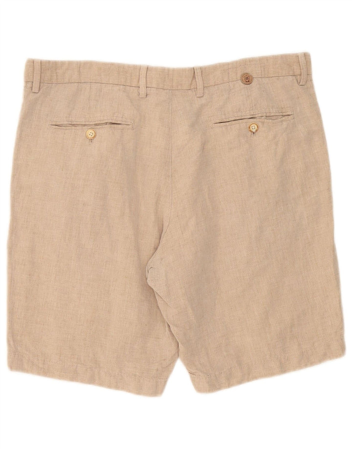 Massimo Dutti Mens Chino Shorts EU 44 Large W34 Beige