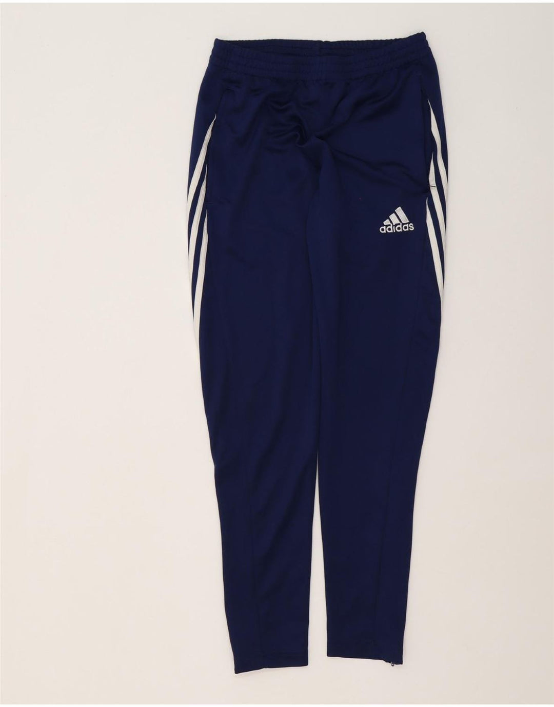 Adidas Mens Climalite Tracksuit Trousers Small Navy Blue Polyester