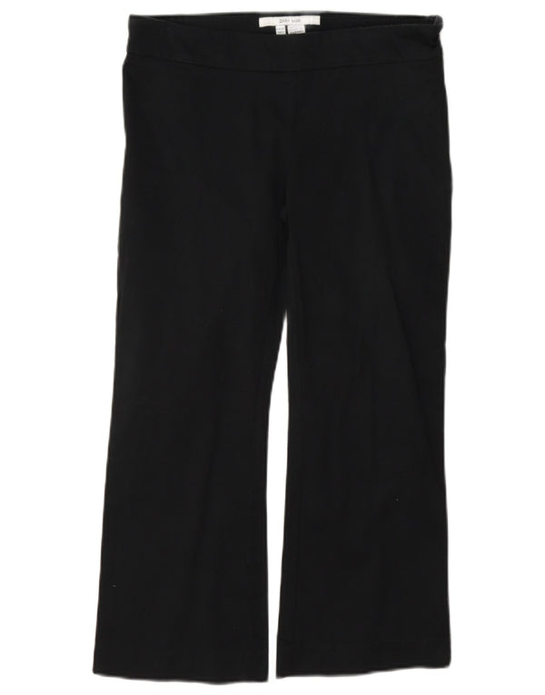 Zara Womens Capri Trousers EU 36 XS W26 L22 Navy Blue Cotton