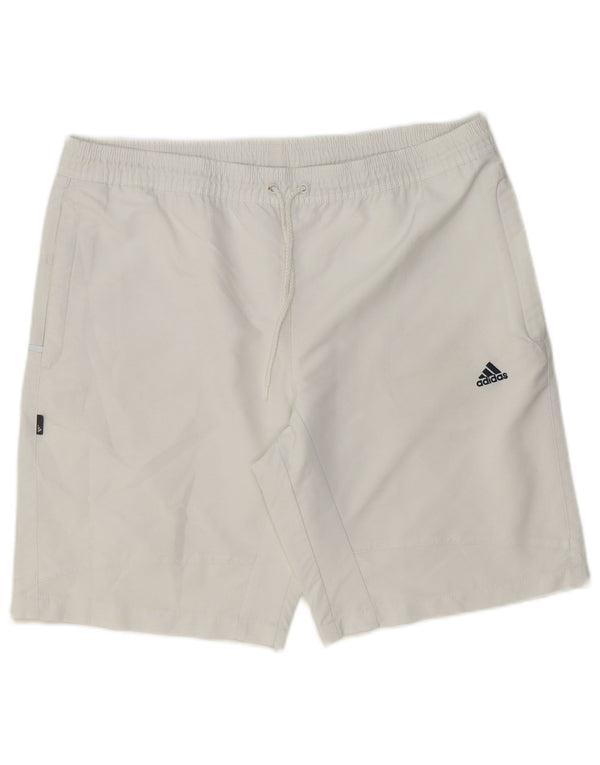 Adidas Mens Sport Shorts Medium White Polyester