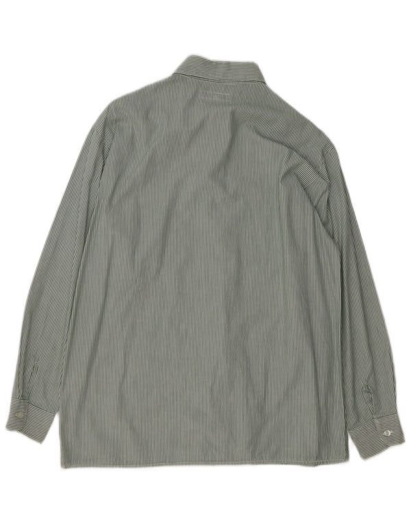 GIORGIO ARMANI Boys Shirt 11-12 Years Green Pinstripe Cotton