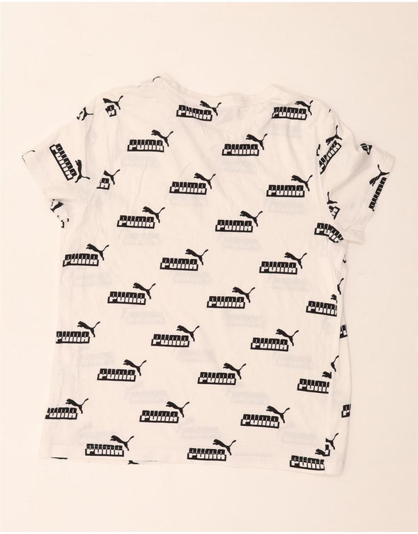 Puma Womens Graphic T-Shirt Top UK 16 Large White