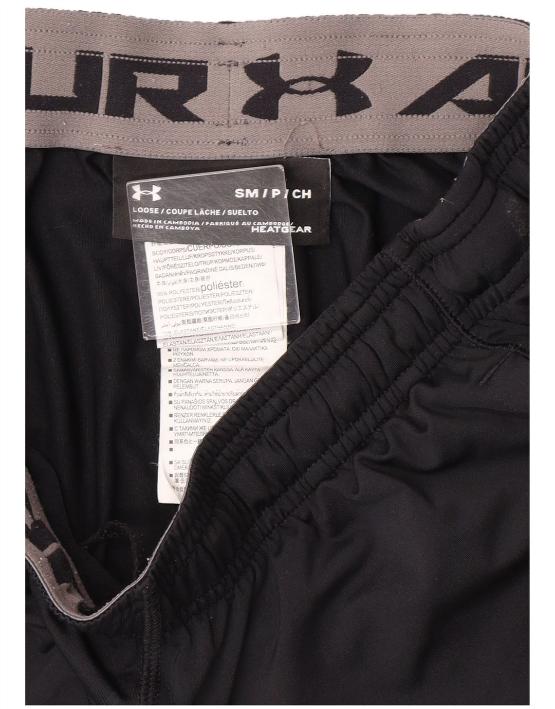 UNDER ARMOUR Mens Sport Shorts Small Black Polyester Sports