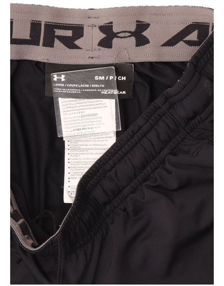 UNDER ARMOUR Mens Sport Shorts Small Black Polyester Sports