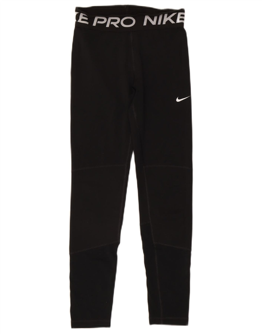 Nike Girls Graphic Leggings 12-13 Years Large Black