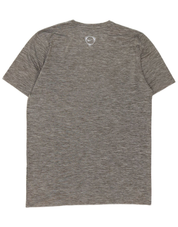 Nike Mens Dri Fit T-Shirt Top 3XL Grey Flecked Polyester