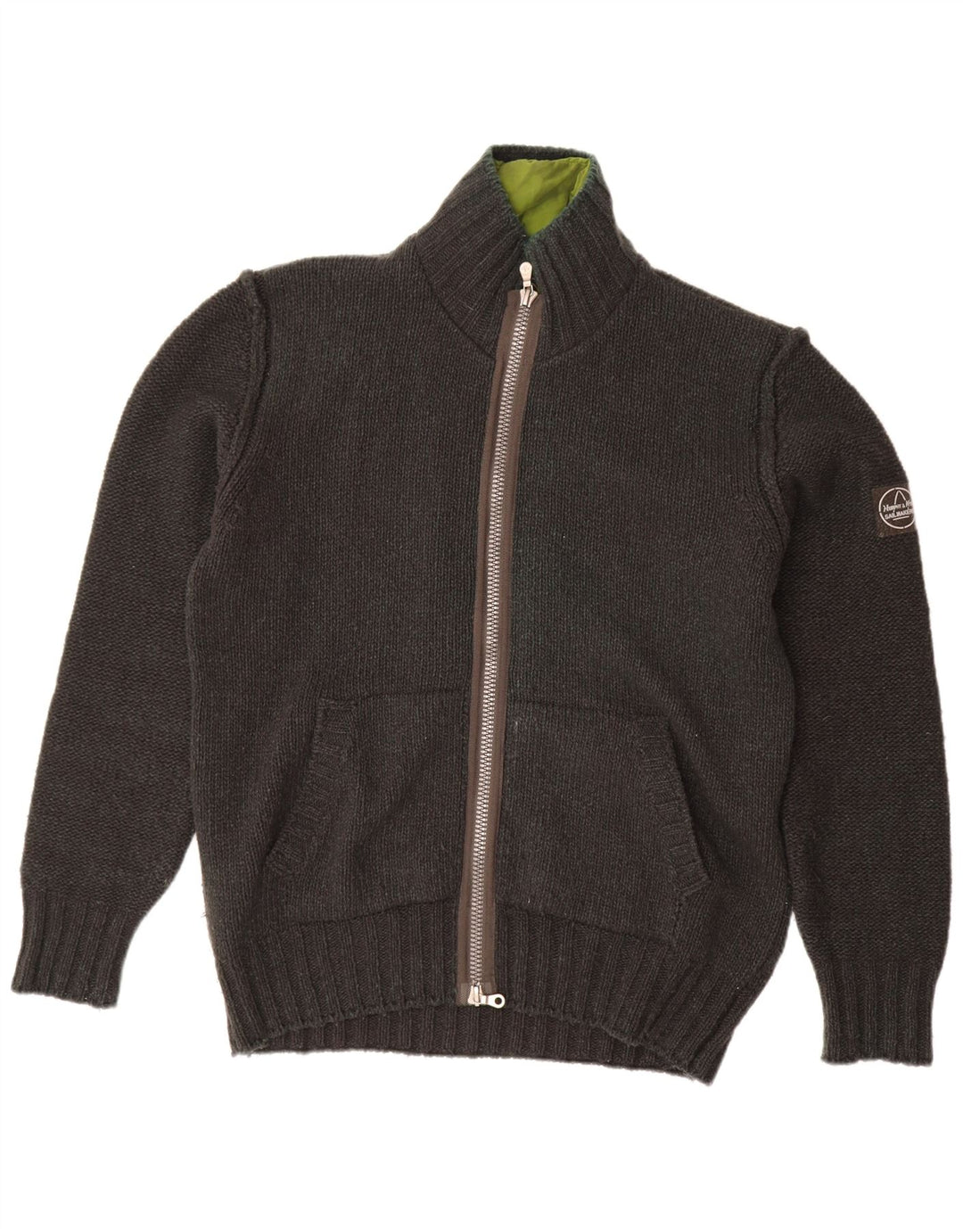 MURPHY & NYE Mens Sailmakers Cardigan Sweater XL Grey Wool