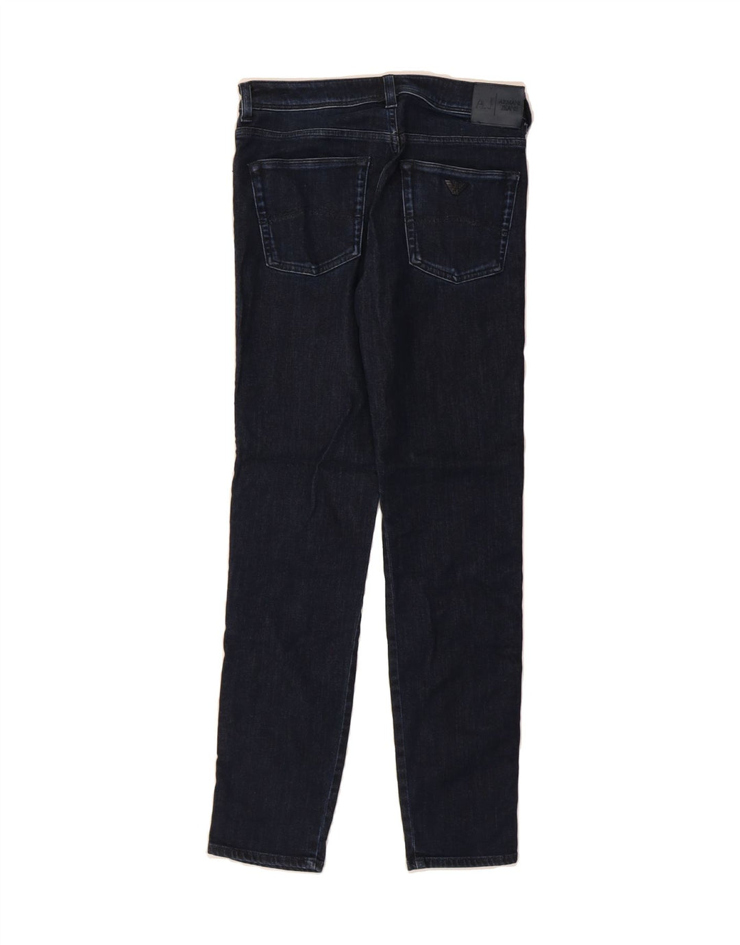 ARMANI Womens Slim Jeans W26 L28 Navy Blue Cotton Vintage Armani and Second-Hand Armani from Messina Hembry 