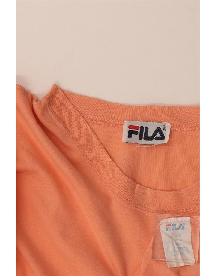 Fila Mens T-Shirt Top Large Pink Cotton