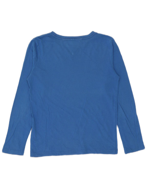 Tommy Hilfiger Boys Graphic Top Long Sleeve 13-14 Years Blue Cotton