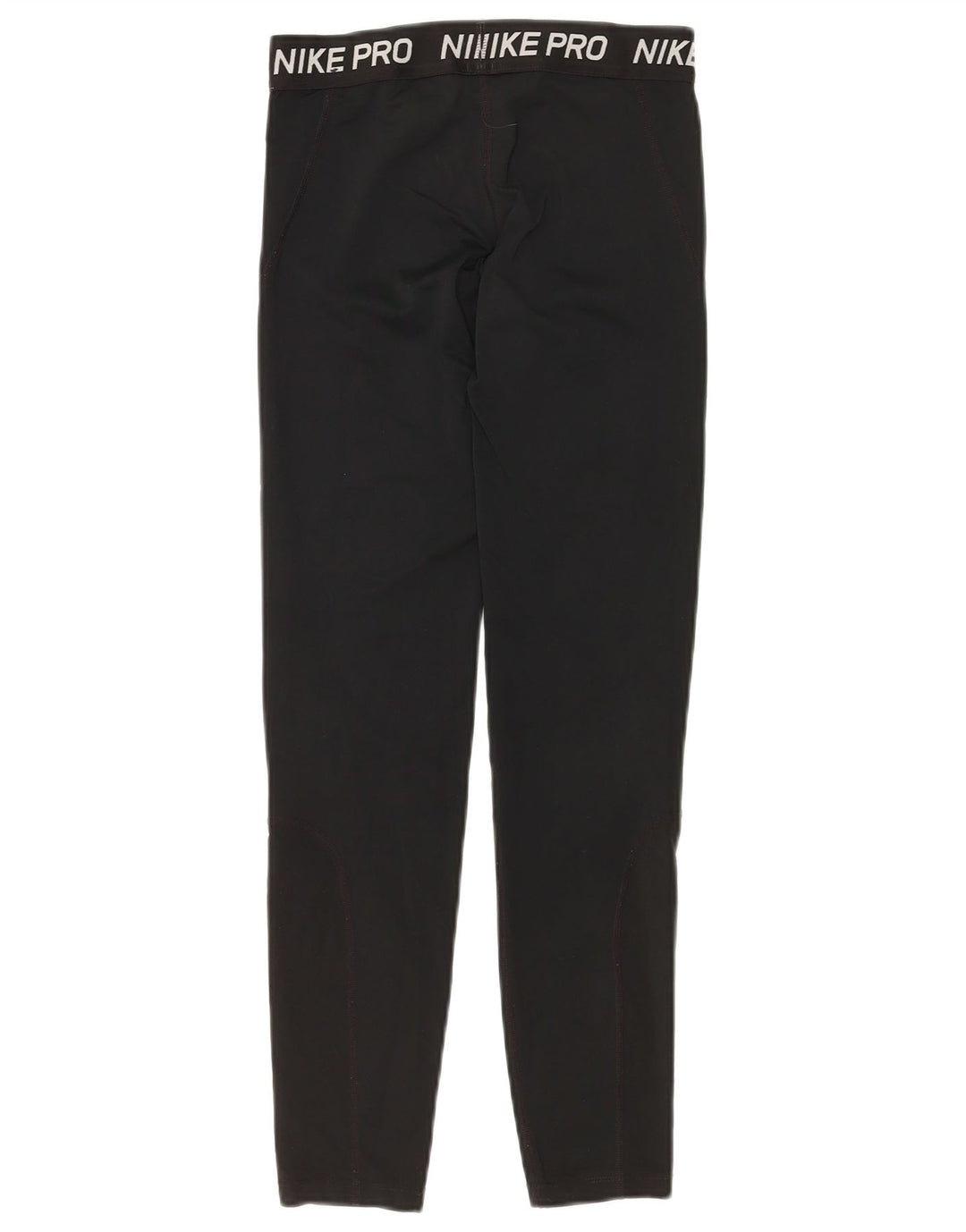 NIKE Girls Dri Fit Graphic Leggings 12-13 Years Large Black Polyester