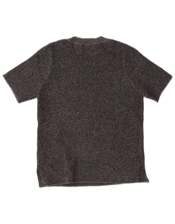 ZARA Womens Crop T-Shirt Top UK 8 Small Grey