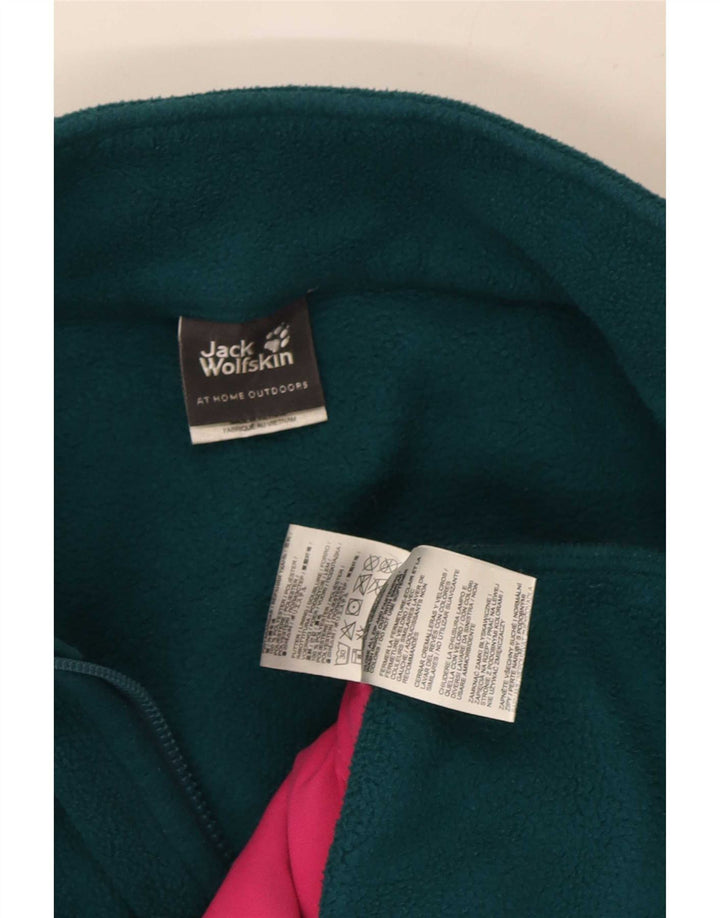 Jack Wolfskin Womens Liner Fleece Jacket UK 12/14 Medium Green Polyester