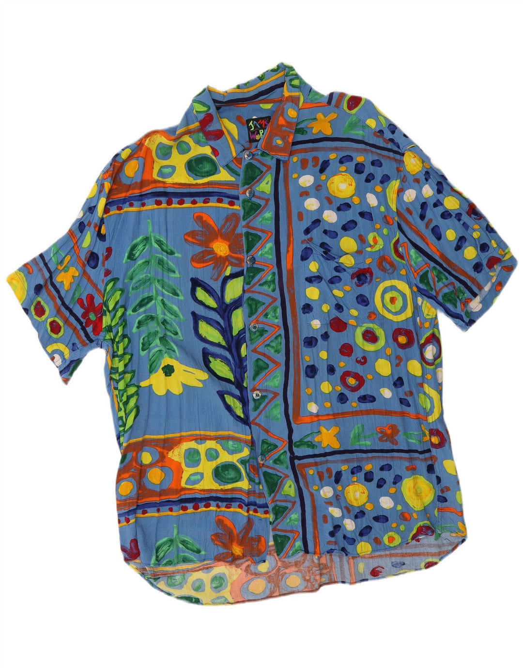 JAMS WORLD Mens Short Sleeve Shirt XL Multicoloured Floral