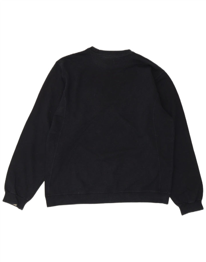 Champion Womens Graphic Sweatshirt Jumper UK 14 Medium Black