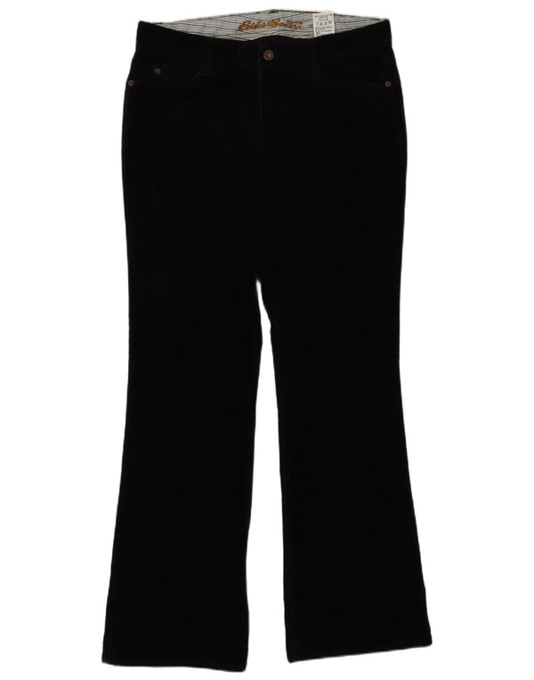 Eddie Bauer Womens Classic Corduroy Trousers US 8 Medium W30 L32 Black