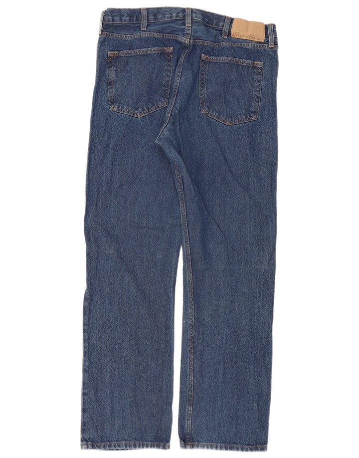 Eddie Bauer Womens Straight Jeans W36 L32 Blue Cotton