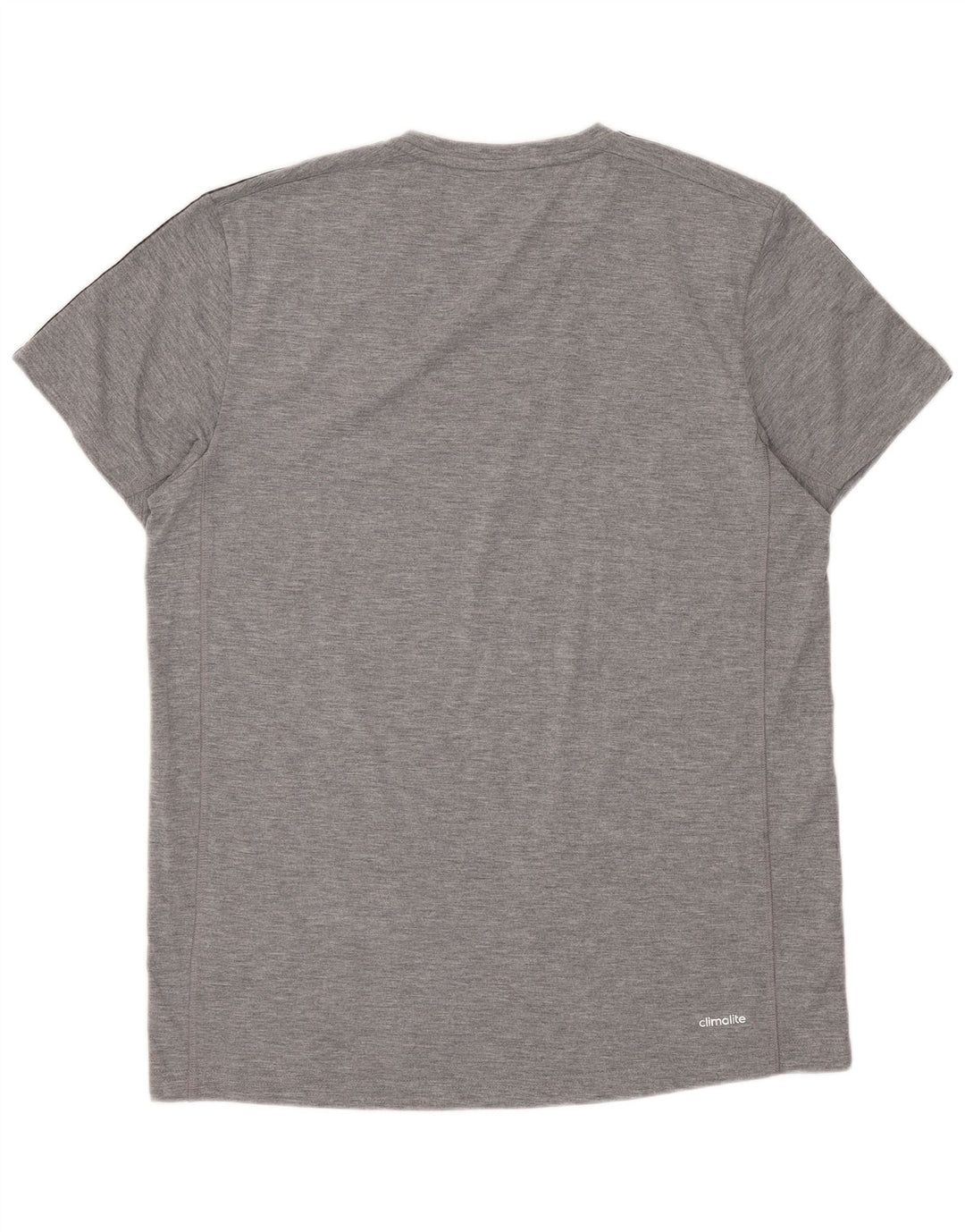 Adidas Mens Climalite T-Shirt Top Large Grey Cotton