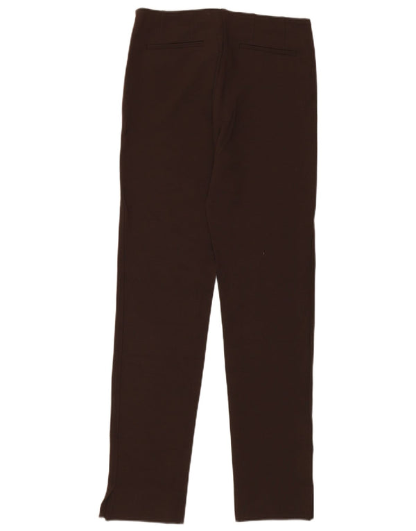 Henry Cottons Womens Straight Casual Trousers W28 L30 Brown Viscose