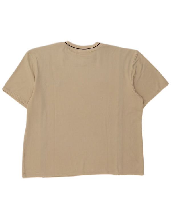 Puma Mens T-Shirt Top Large Beige