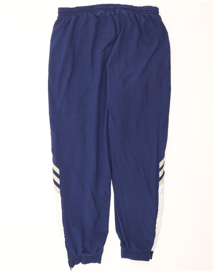 ADIDAS Mens Tracksuit Trousers Joggers UK 44/46 Large  Navy Blue Polyester