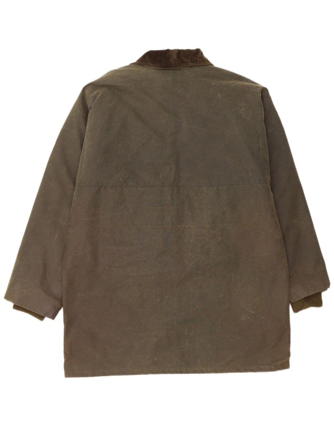 Vintage Womens Waxed Cotton Jacket UK 14 Large Khaki