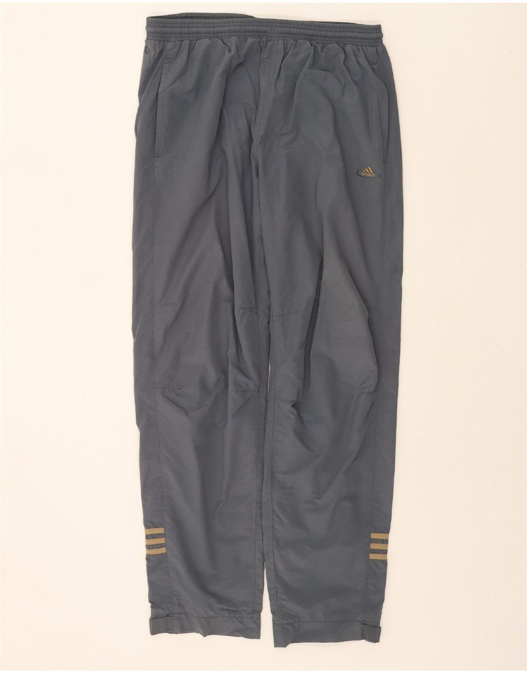 Adidas Mens Windbreaker Trousers XL Grey Cotton