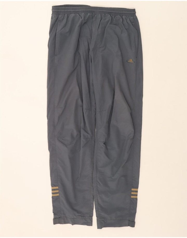 Adidas Mens Windbreaker Trousers XL Grey Cotton