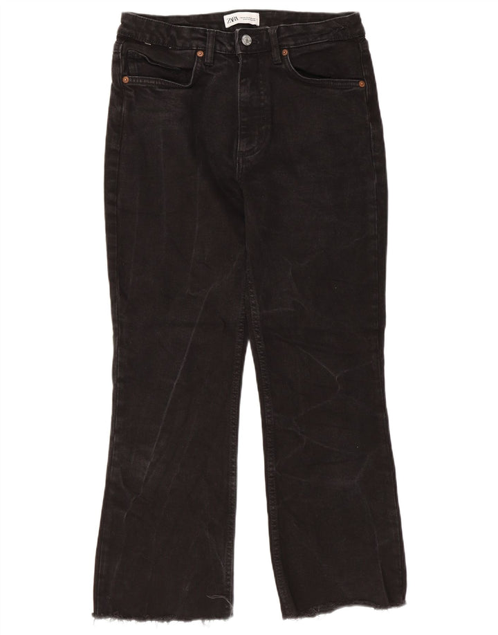 ZARA Womens Bootcut Jeans EU 36 XS W26 L25 Black