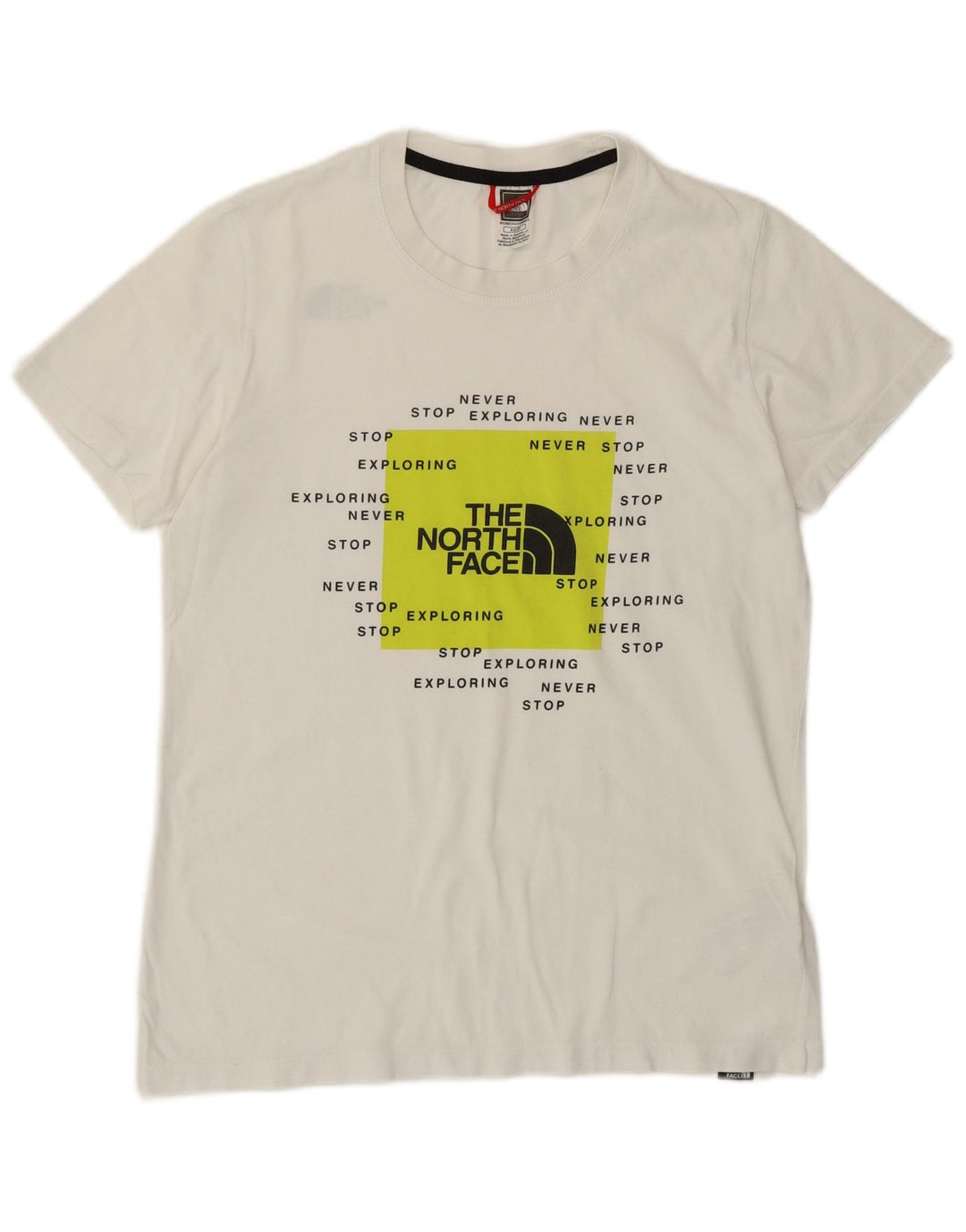 THE NORTH FACE Womens Graphic T-Shirt Top UK 6 XS White