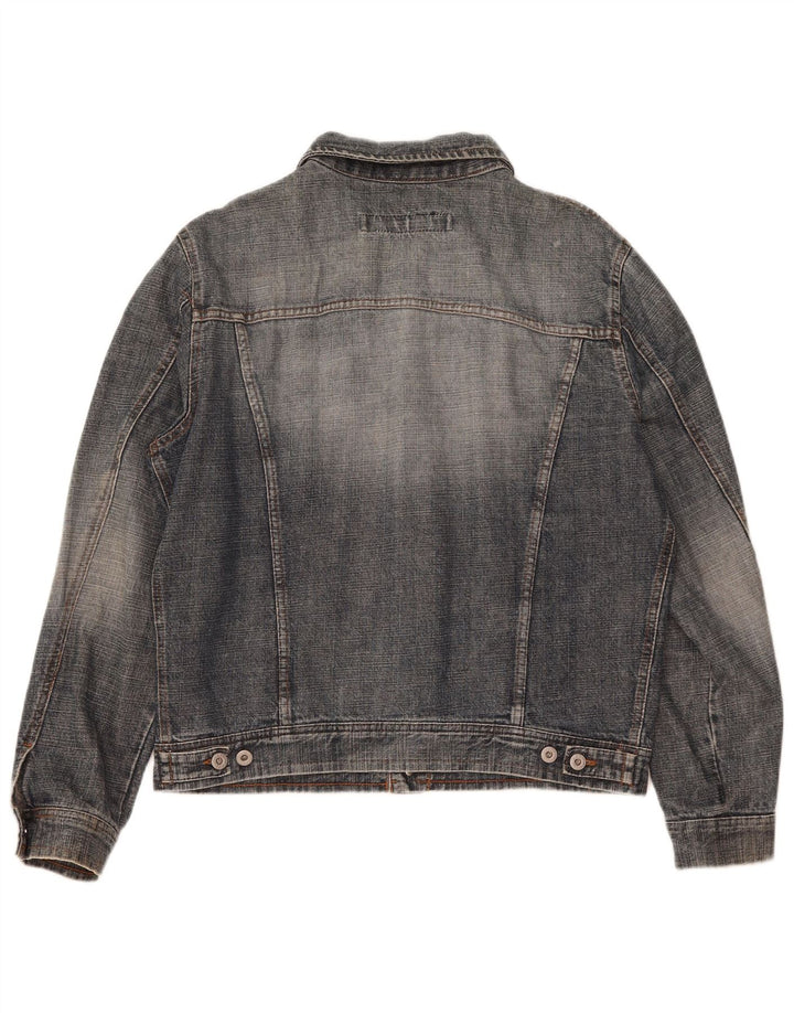 X-Cape Mens Denim Jacket UK 42 XL Blue Cotton
