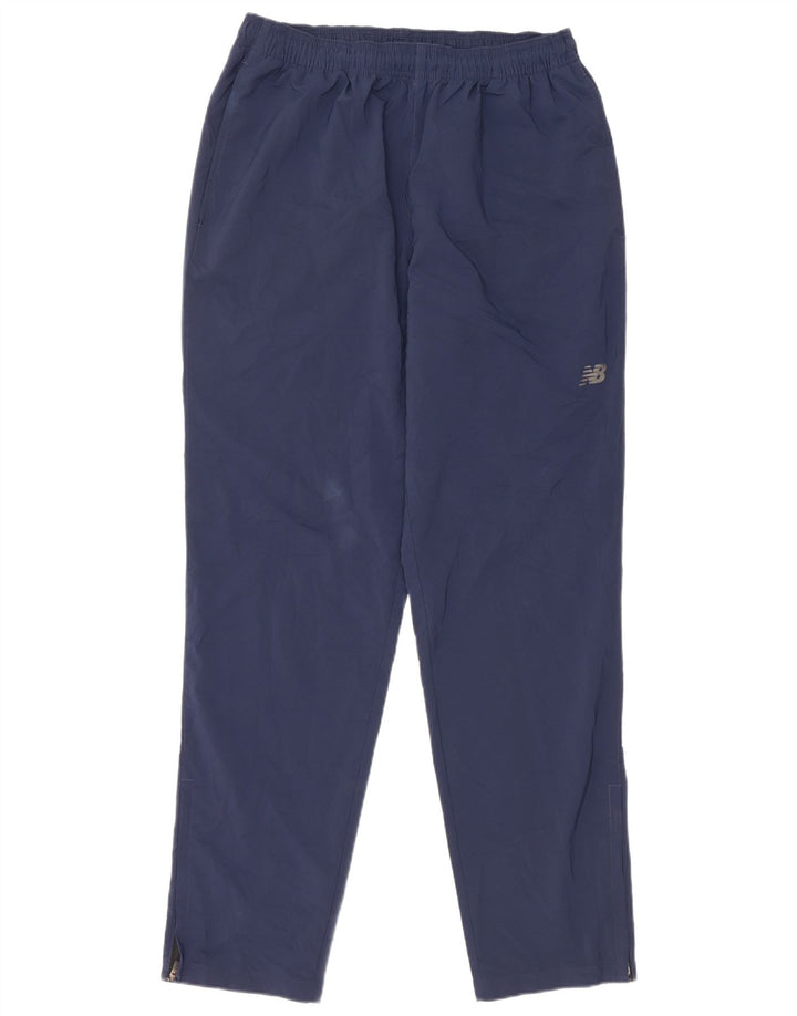 New Balance Mens Tracksuit Trousers Large  Navy Blue Polyester