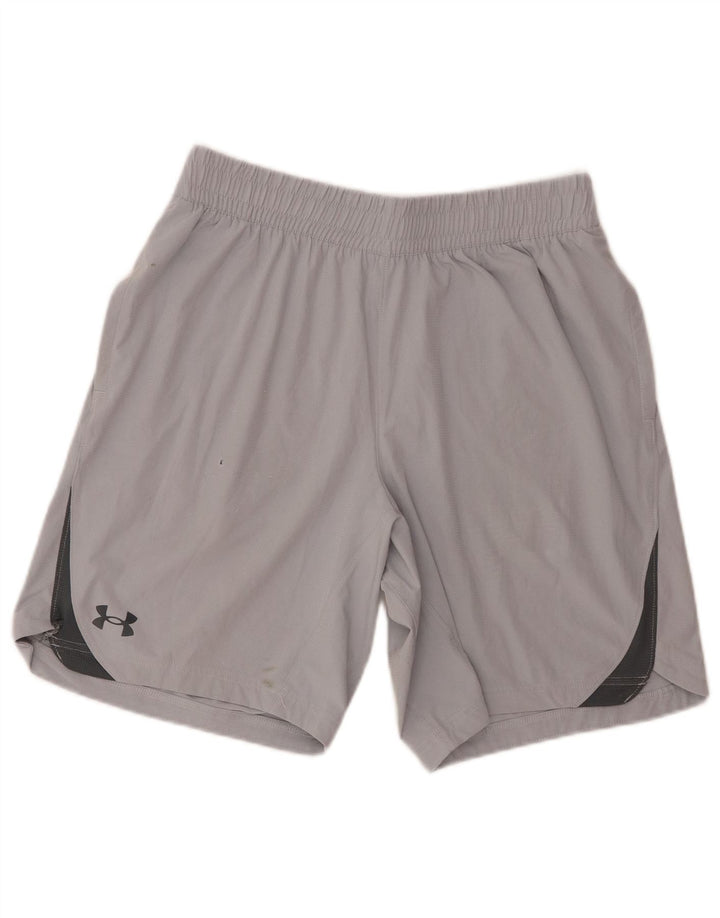 Under Armour Mens Graphic Sport Shorts Medium  Grey Colourblock Polyester