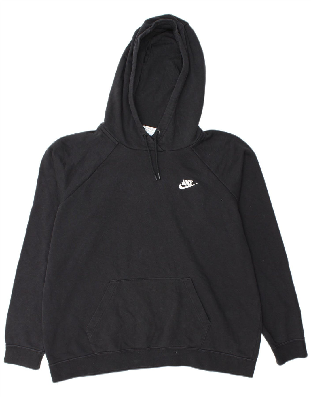 NIKE Womens Oversized Hoodie Jumper UK 18 XL Black Cotton