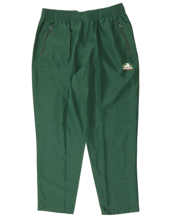 Adidas Mens Tracksuit Trousers XL Green Polyester