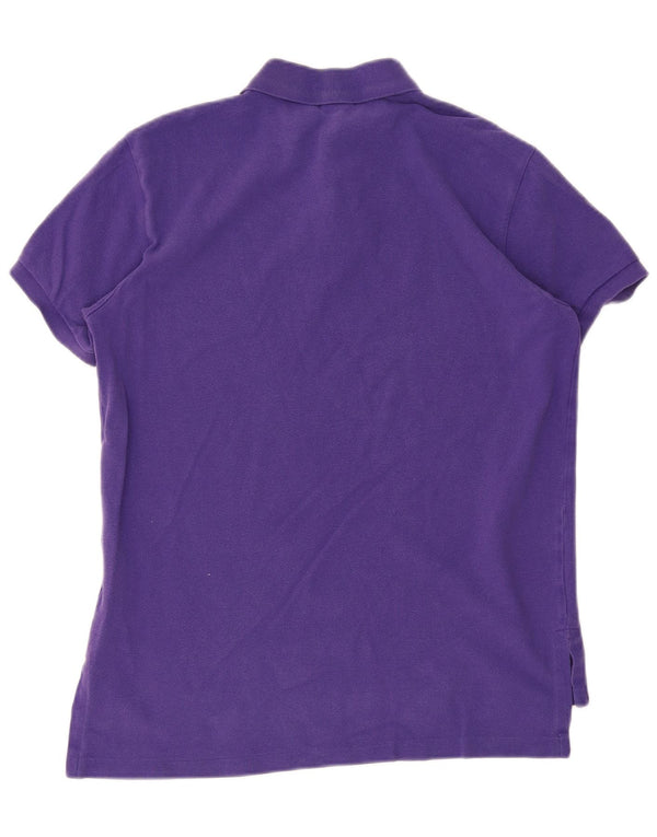 Polo Ralph Lauren Mens Custom Fit Polo Shirt Medium Purple Cotton