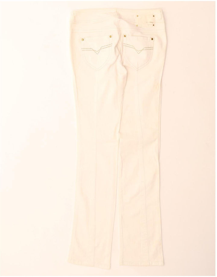 DIESEL Womens Rokket Straight Jeans W29 L34 White Cotton