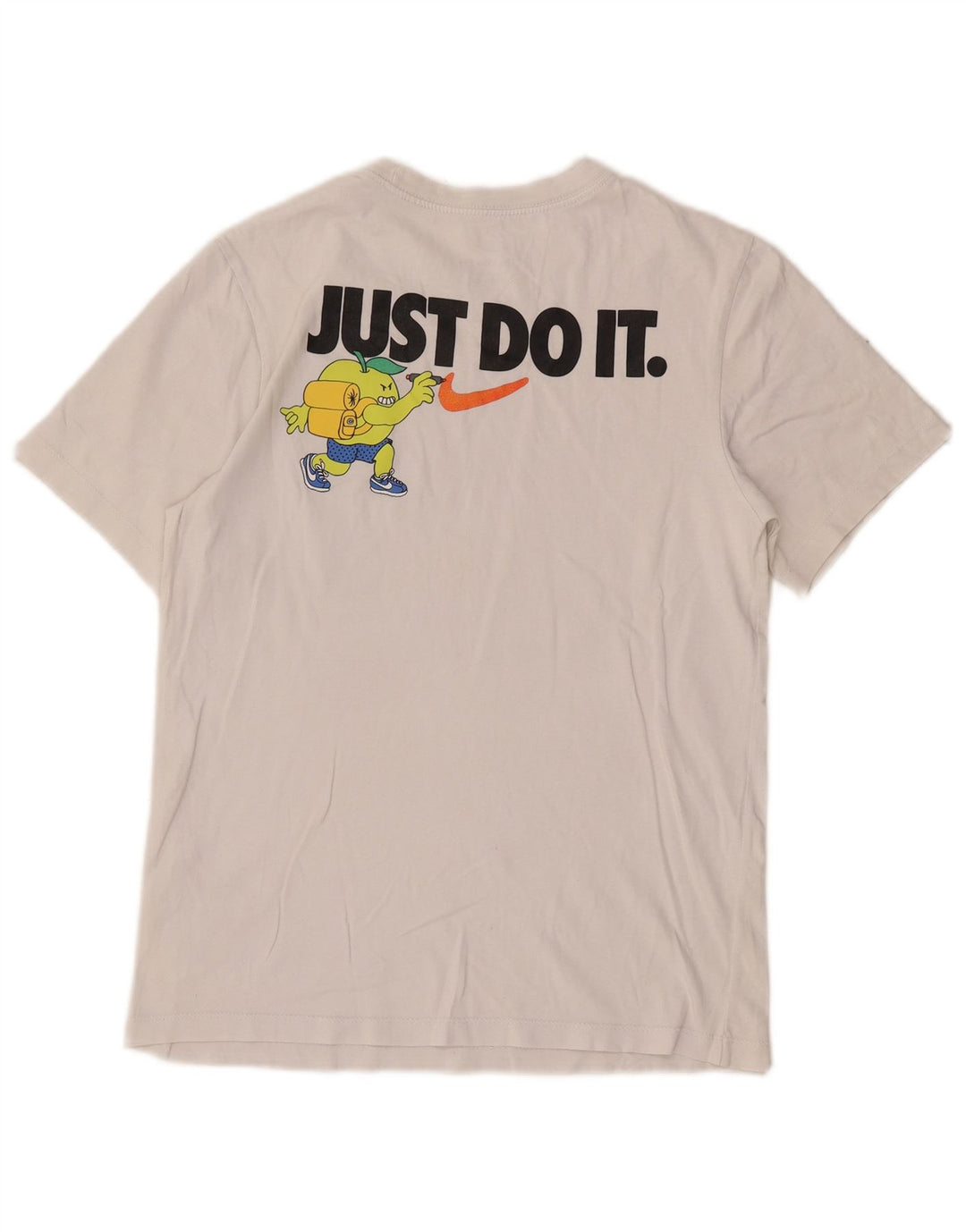 Nike Mens Graphic T-Shirt Top Small White Cotton