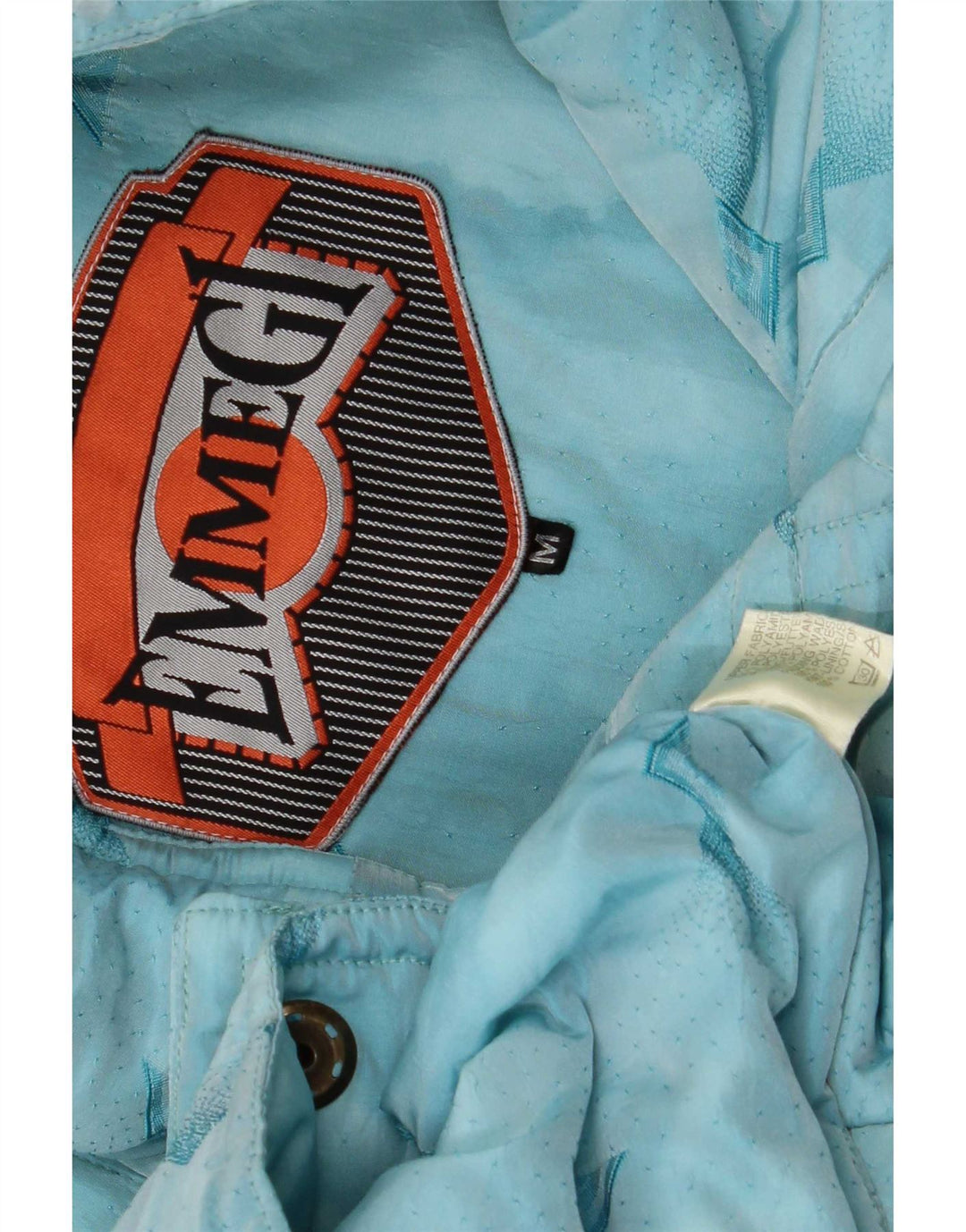 Emmegi Mens Utility Gilet UK 38 Medium Blue Geometric Polyamide