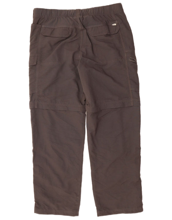 The North Face Mens Straight Cargo Trousers Large W36 L32 Grey Nylon