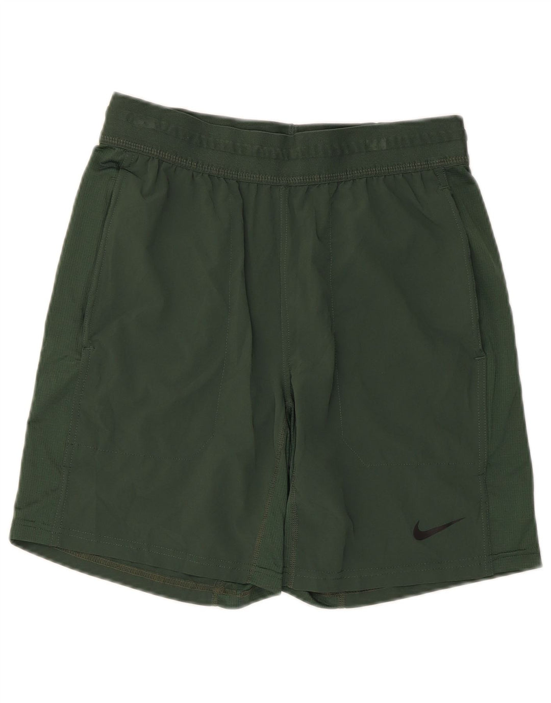 Nike Mens Dri Fit Standard Sport Shorts Small Green Polyester