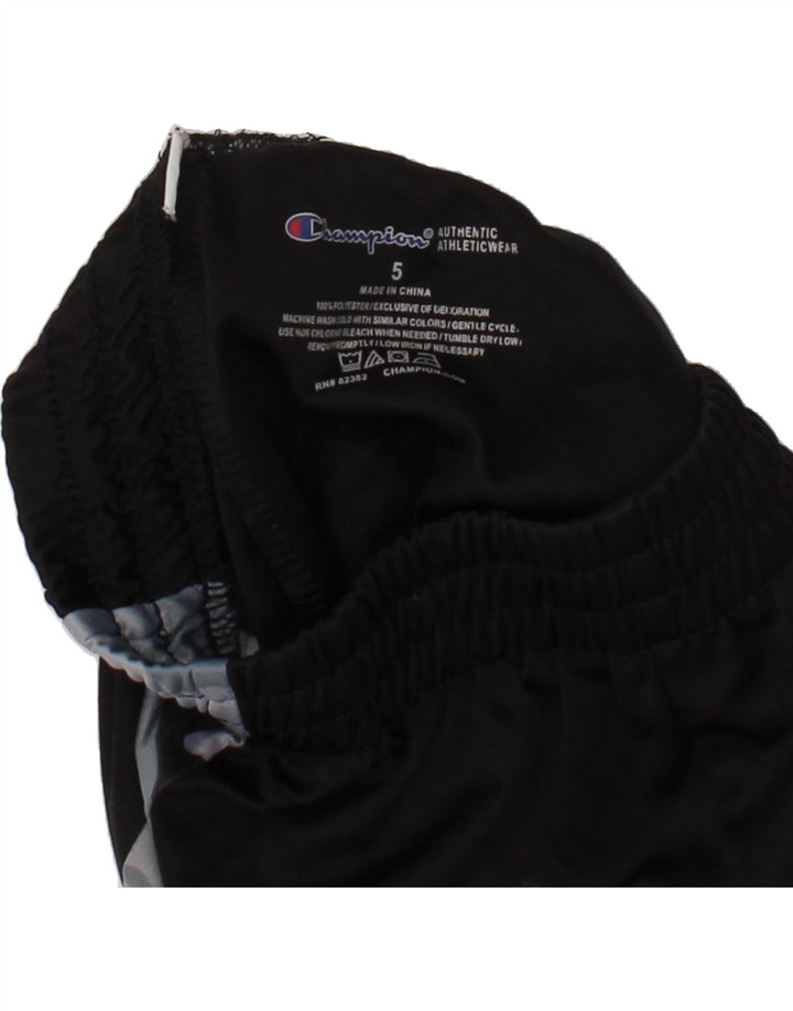 CHAMPION Boys Sport Shorts 4-5 Years Black Camouflage Polyester Vintage Champion and Second-Hand Champion from Messina Hembry 