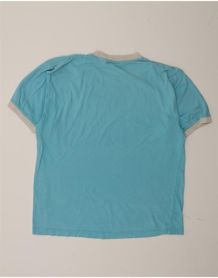 Fila Mens T-Shirt Top Large Blue Colourblock