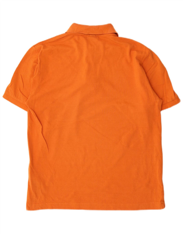 KAPPA Mens Polo Shirt Large Orange Cotton